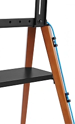 Подставка для телевизора Cactus CS-ST3645BKWN черный/орех 43"-65" макс.40кг напольный