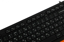 Клавиатура + мышь A4Tech Fstyler F1010 клав:черный/оранжевый мышь:черный/оранжевый USB Multimedia (F1010 ORANGE)