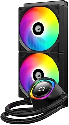 Система водяного охлаждения ID-Cooling FX240 TD ARGB Soc-AM5/AM4/1200/1700/1851 черный 4-pin 27.2dB Al LCD 300W Ret