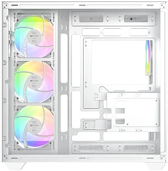 Корпус ID-Cooling View 510 белый без БП ATX 10x120mm 1xUSB3.0 audio bott PSU