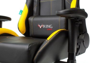 Кресло игровое Zombie VIKING 5 AERO черный/желтый эко.кожа с подголов. крестов. пластик