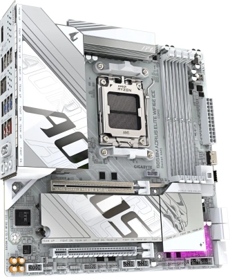 Материнская плата Gigabyte B850M A ELT WF6E ICE SocketAM5 AMD B850 4xDDR5 mATX AC`97 8ch(7.1) 2.5Gg RAID+DP