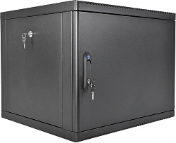 Шкаф коммутационный ЦМО (ШРН-М-9.650.1-9005) настенный 9U 600x650мм пер.дв.металл направл.под закл.гайки 120кг черный 581мм 22кг 180град. 480мм IP20 сталь