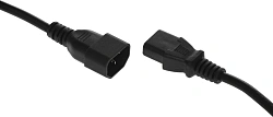Кабель-удлинитель KingPrice KP-PC-C13-C14-3m IEC C13 IEC C14 3м черный