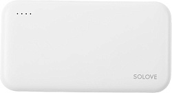 Мобильный аккумулятор Solove W7 10000mAh QC3.0 12W 3A USB-A/USB-C белый (W7 WHITE RUS)