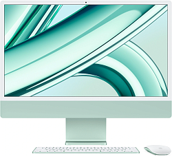 Моноблок Apple iMac A2874 24" 4.5K M3 8 core (4) 8Gb SSD256Gb 8 core GPU macOS WiFi BT 143W клавиатура мышь Cam зеленый 4480x2520