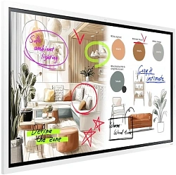 Панель Samsung 55" Flip Chart WM55FX белый VA LED 8ms 16:9 HDMI M/M матовая 350cd 178гр/178гр 3840x2160 DP 4K USB 28.6кг