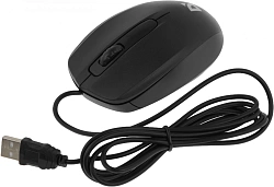 Мышь Defender Alpha MB-507 черный оптическая 1000dpi silent USB 2but (52507)