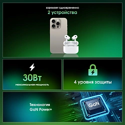 Сетевое зар./устр. Digma Pro DPW3A 30W 3A (PD+QC) USB-C/USB-A универсальное белый (DPW3A3GX11WH)