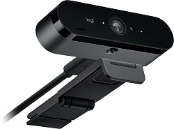 Камера Web Logitech Brio черный 13Mpix (4096x2160) USB3.0 с микрофоном (960-001106)