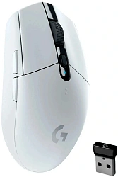 Мышь Logitech G304 Lightspeed белый оптическая 12000dpi беспров. USB 5but (910-005294)
