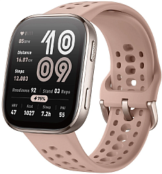 Смарт-часы Amazfit Bip 6 A2435 1.97" AMOLED корп.розовое золото рем.розовый разм.брасл.:130-195мм (6972596108771)