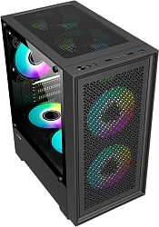 Корпус Accord ACC-1902 черный без БП mATX 2xUSB2.0 1xUSB3.0 audio bott PSU