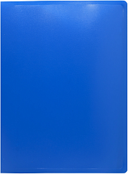 Папка на 4-х кольцах Silwerhof Eco SE-0420/4RBLU A4 пластик 0.5мм синий