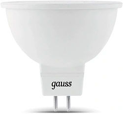 Лампа светодиодная Gauss 101505307 7Вт цок.:GU5.3 рефлек. 220B св.свеч.бел.хол. MR16 (упак.:10шт)
