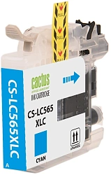 Картридж струйный Cactus CS-LC525XLC голубой (14.4мл) для Brother DCP-J100/J105/J200 с чипом