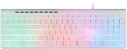 Клавиатура Оклик 490ML белый USB slim Multimedia LED