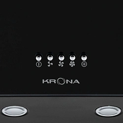 Вытяжка каминная Krona Helga 600 PB черный управление: кнопочное (1 мотор)