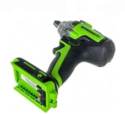 Гайковерт Greenworks GD24IW400 аккум. патрон:квад.1/2" (3802907CUG)