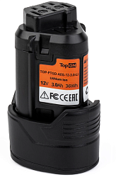 Батарея аккумуляторная TopON TOP-PTGD-AEG-12-3.0-Li 12.0В 3.0Ач Li-Ion