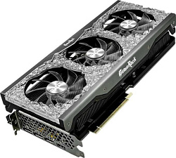 Видеокарта Palit PCI-E 4.0 PA-RTX3070 GAMEROCK 8G V1 LHR NVIDIA GeForce RTX 3070 8Gb 256bit GDDR6 1500/14000 HDMIx1 DPx3 HDCP Ret