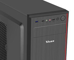 Корпус Accord JP-II черный без БП ATX 6x120mm 2xUSB2.0 1xUSB3.0 audio