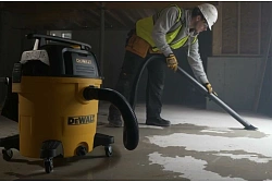 Строительный пылесос DeWalt DXV23PLPTA 1150Вт (уборка: сухая/влажная) желтый