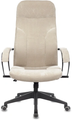 Кресло руководителя Бюрократ CH-608Fabric песочный Light-21 крестов. пластик