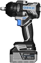 Гайковерт Deko ZKIS20 Pro Max аккум. патрон:квад.1/2" (кейс в комплекте) (083-1089)