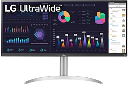 Монитор LG 34" UltraWide 34WQ650-W черный IPS LED 1ms 21:9 HDMI M/M матовая HAS 400cd 178гр/178гр 2560x1080 100Hz FreeSync DP 2K USB 7.9кг