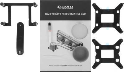 Система водяного охлаждения Lian-Li GA II Trinity Performance 360 Soc-AM5/AM4/1200/1700/1851 черный 4-pin 29dB Al+Cu Ret (G89.GA2P36B.R1)