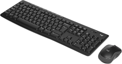 Клавиатура + мышь Logitech MK270 клав:черный мышь:черный USB беспроводная Multimedia (920-004518)