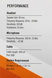 Наушники с микрофоном A4Tech HU-8 черный 2м накладные USB оголовье
