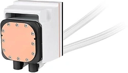 Система водяного охлаждения Thermaltake MAGFloe 420 Ultra Snow ARGB Soc-AM5/AM4/1200/1700/1851 белый 4-pin 34.5dB Al+Cu LCD Ret (CL-W452-PL14SW-A)