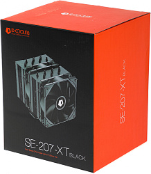 Устройство охлаждения(кулер) ID-Cooling SE-207-XT Soc-AM5/AM4/1200/1700/1851 черный 4-pin 15-35dB Al+Cu 280W 1190gr Ret (SE-207-XT BLACK)