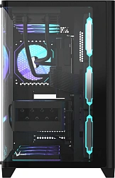 Корпус Formula Crystal U2 Floe черный без БП ATX 1xUSB2.0 1xUSB3.0 1xUSB3.1 audio bott PSU