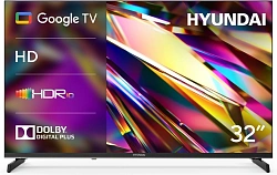 Телевизор LED Hyundai 32" H-LED32BS5011 Google TV Frameless черный/черный HD 60Hz DVB-T DVB-T2 DVB-C DVB-S DVB-S2 USB WiFi Smart TV