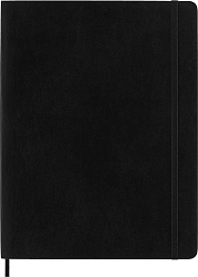 Блокнот Moleskine CLASSIC SOFT QP621 XLarge 190х250мм 192стр. линейка мягкая обложка черный
