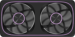 Вентилятор для корпуса Formula Air Fusion 2 Reverse ARGB 120х120x28 черный 4-pin 39.11дБ (упак.:2шт) (AIR FUSION 2 BK REVERSE) Ret
