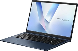 Ноутбук Asus Vivobook 15 X1504MA-BQ601 Core 3 304 8Gb SSD256Gb Intel Graphics 15.6" IPS FHD (1920x1080) без ОС blue WiFi BT Cam (90NB17I1-M01140)