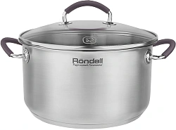 Кастрюля Rondell Akzent RDS-1389 5.1л. d=24см (с крышкой) стальной