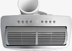 Кондиционер мобильный Midea MPPT-12CRFN7-Q серебристый/белый площ.35м2 инверт.