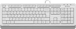 Клавиатура + мышь A4Tech Fstyler F1010 клав:белый/серый мышь:белый/серый USB Multimedia (F1010 WHITE)