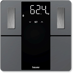Весы напольные электронные Beurer BF 500 Super Black Edition макс.180кг черный