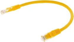 Патч-корд Premier PP6U-0.25M/Y 10000Гбит/с UTP 4 пары cat.6 CCA molded 0.25м желтый RJ-45 (m)-RJ-45 (m)