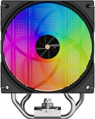Устройство охлаждения(кулер) Thermalright Assassin X 120 R Digital ARGB Soc-AM5/AM4/1200/1700/1851 черный 4-pin 29.8dB Al+Cu LCD Ret (AX120-R-DIGITAL-BL-ARGB)