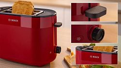 Тостер Bosch TAT2M124 950Вт красный