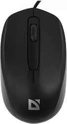 Мышь Defender Alpha MB-507 черный оптическая 1000dpi silent USB 2but (52507)