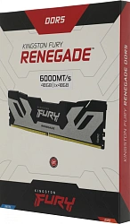 Память DDR5 48GB 6000MHz Kingston KF560C32RS-48 Fury Renegade Silver XMP RTL Gaming PC5-48000 CL32 DIMM 288-pin 1.35В single rank с радиатором Ret