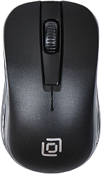 Мышь Оклик 445MW черный оптическая 1600dpi беспров. USB 3but (945817)